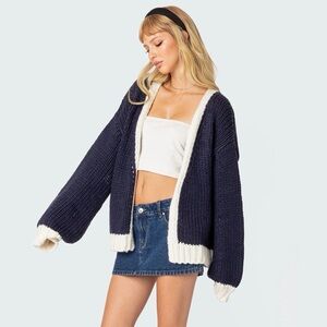Edikted chunky knit cardigan